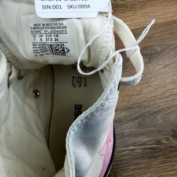 Chuck Taylor Size 7 All Star Plastic Pink CT AS HI Top fashion sneaker style - Picture 6 of 6